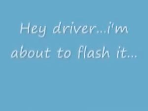 Bigcockflasher - Flashing the taxi driver