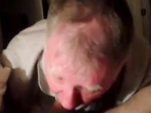 Grandpa sucking cock good