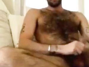 Super Sexy Str8 Hairy Guy cums on cam #116