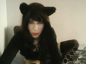 Cute crossdresser solo