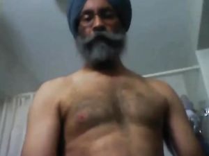 Indian Daddy Jerks Off & Cums